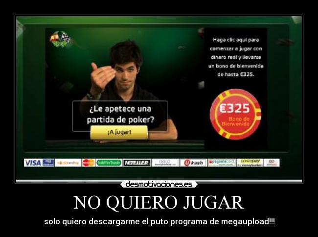 NO QUIERO JUGAR - 