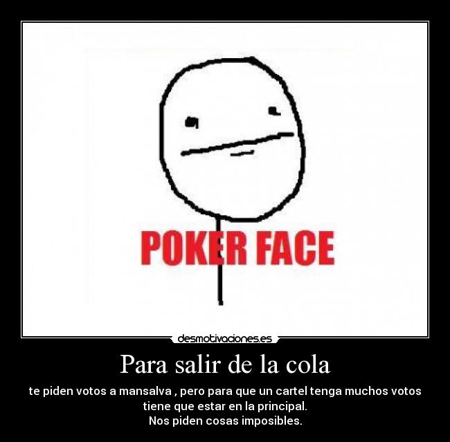 Para salir de la cola - 