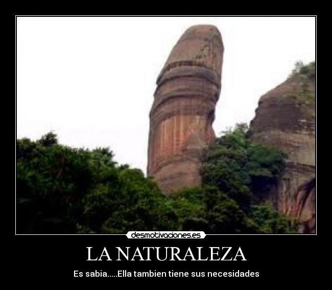 LA NATURALEZA - Es sabia.....Ella tambien tiene sus necesidades