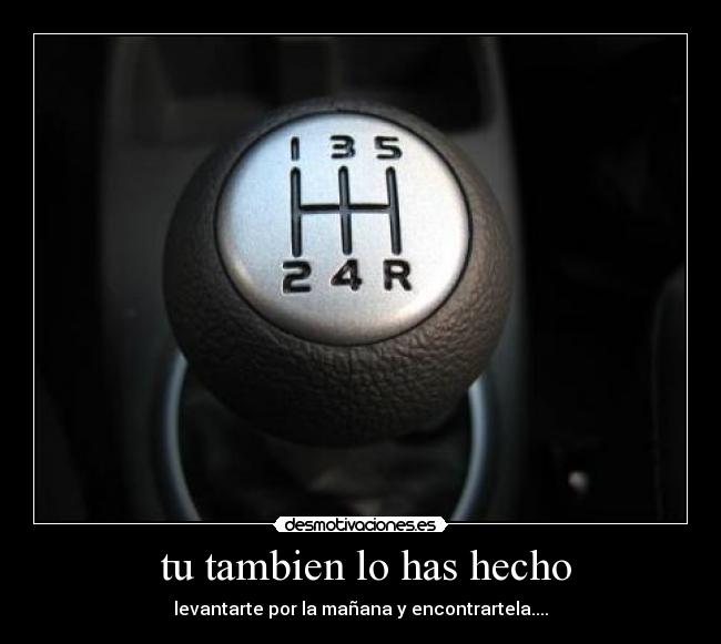 tu tambien lo has hecho - levantarte por la mañana y encontrartela....