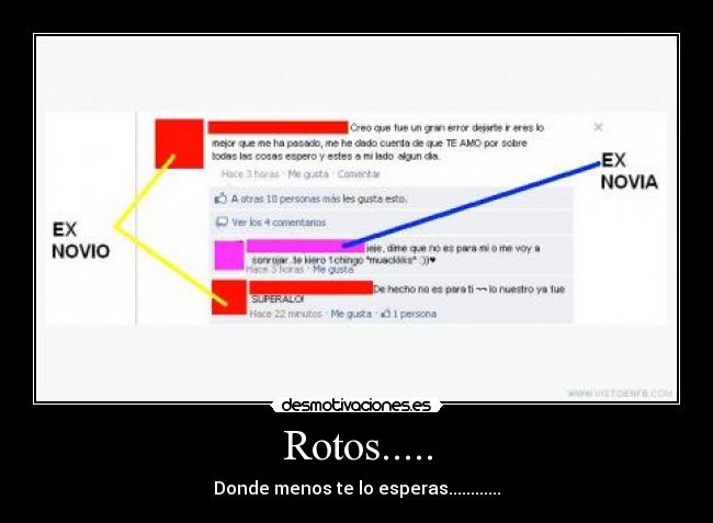 Rotos..... - Donde menos te lo esperas............