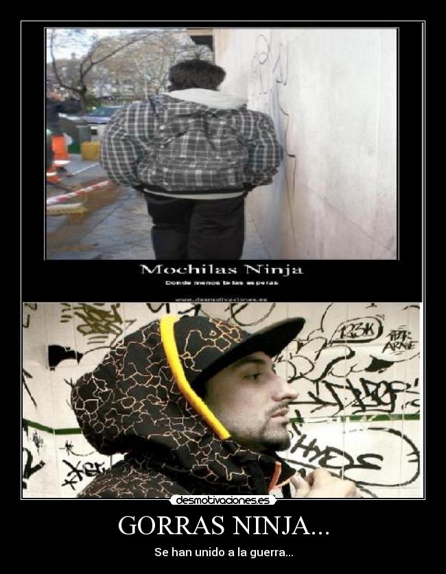 GORRAS NINJA... -