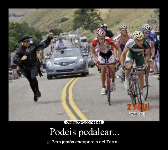 Podeis pedalear... -