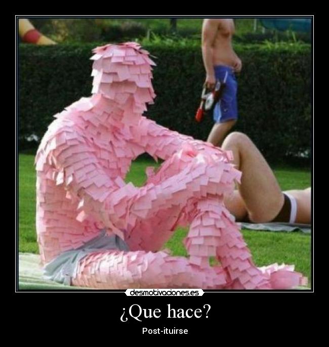 ¿Que hace? -