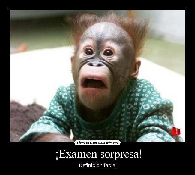 ¡Examen sorpresa! - Definición facial