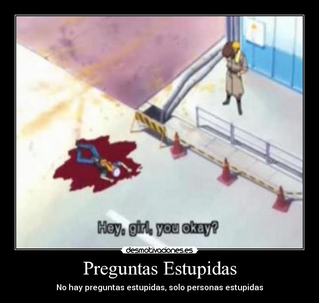 Preguntas Estupidas - No hay preguntas estupidas, solo personas estupidas