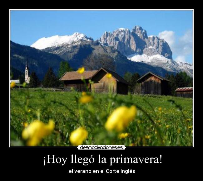 ¡Hoy llegó la primavera! -