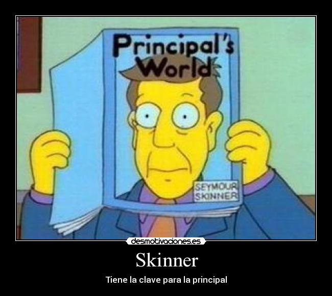 Skinner - Tiene la clave para la principal