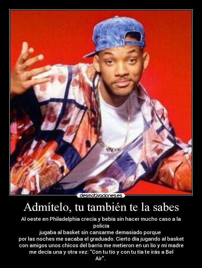 Admítelo, tu también te la sabes - 