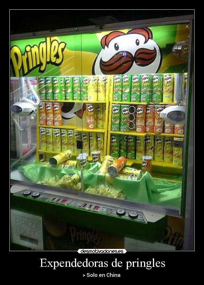 Expendedoras de pringles - > Solo en China