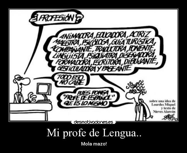 Mi profe de Lengua.. -