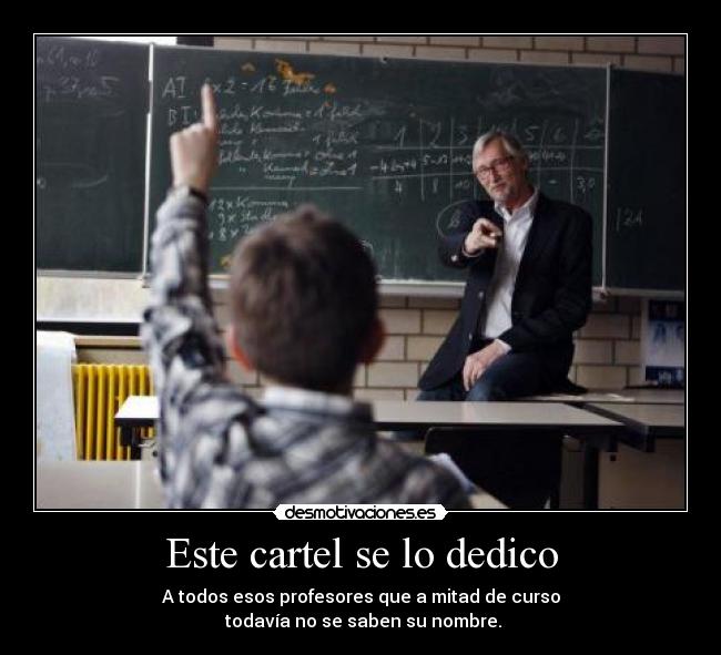 Este cartel se lo dedico -