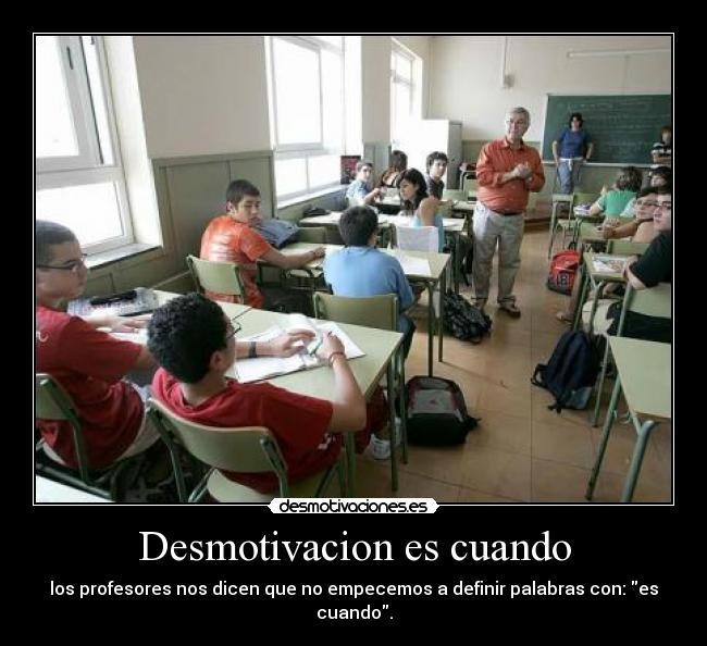 Desmotivacion es cuando -