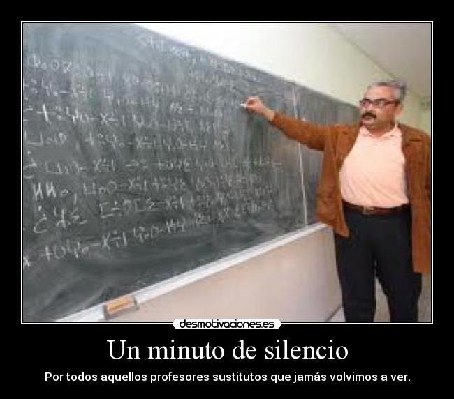 Un minuto de silencio -