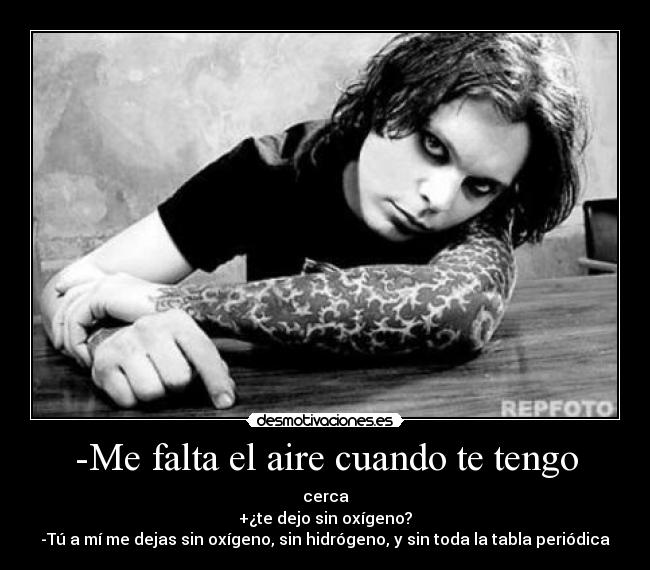 -Me falta el aire cuando te tengo - 