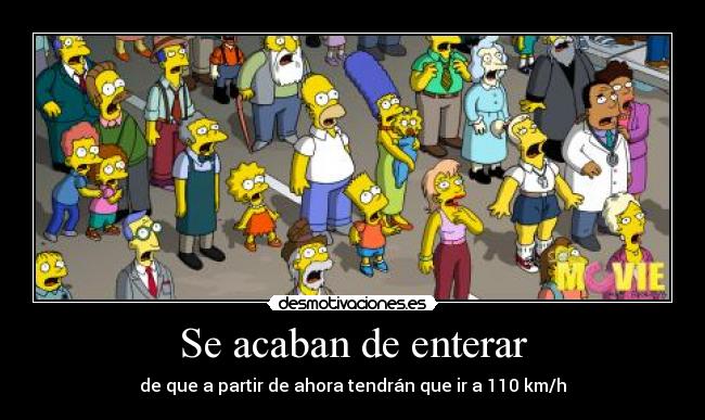 Se acaban de enterar -