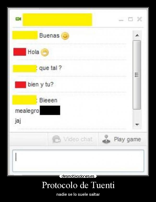 Protocolo de Tuenti - 