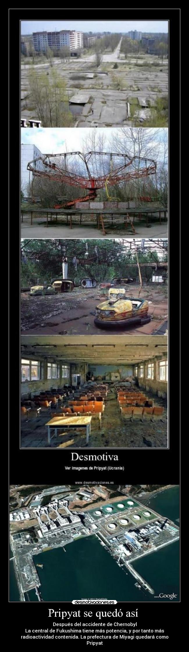 Pripyat se quedó así -