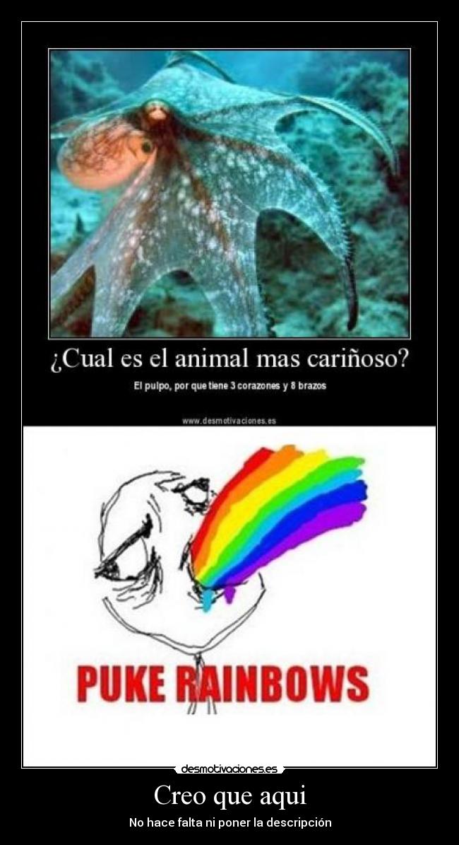 carteles puke rainbows desmotivaciones