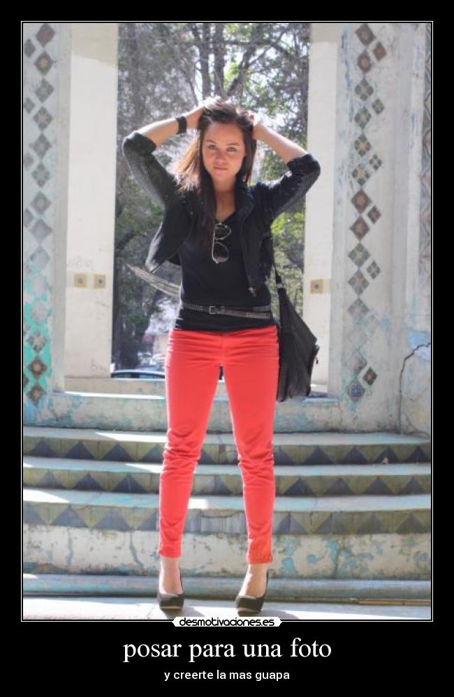 posar para una foto -