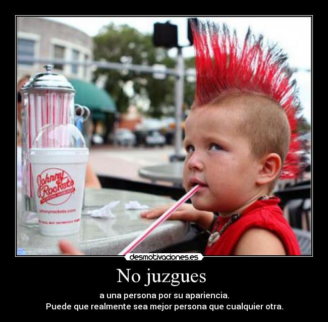 carteles punk punky juzgar dulce apariencia desmotivaciones