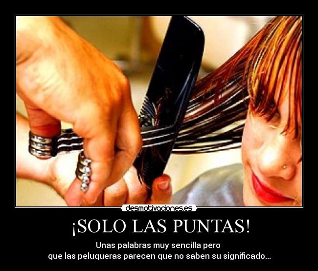 ¡SOLO LAS PUNTAS! -