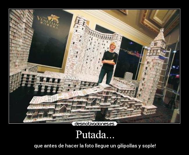 Putada... - que antes de hacer la foto llegue un gilipollas y sople!