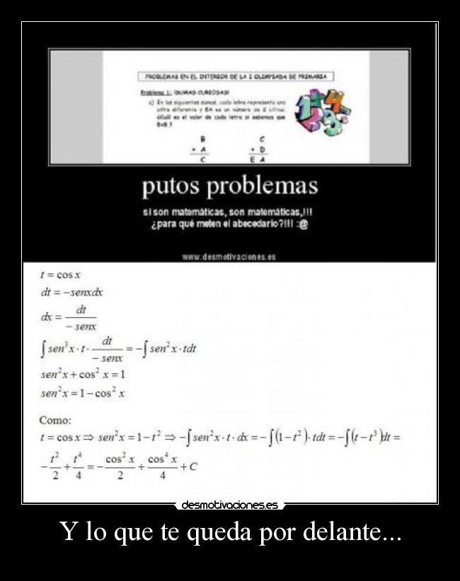 Y lo que te queda por delante... -