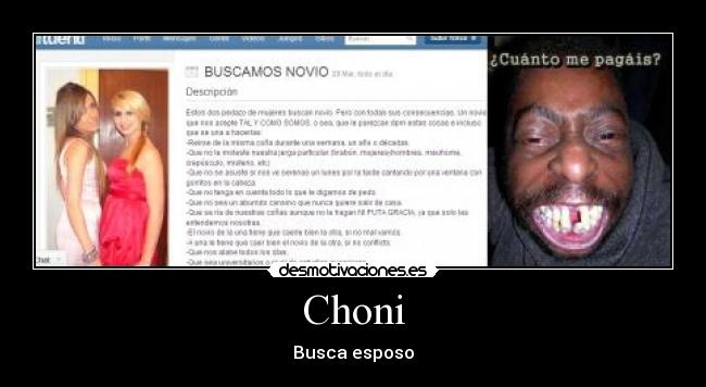 Choni - Busca esposo