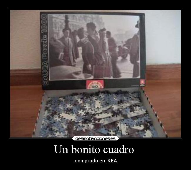Un bonito cuadro  - comprado en IKEA