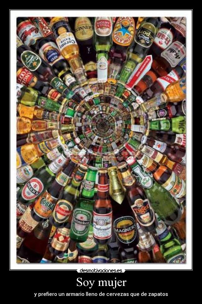 Soy mujer - y prefiero un armario lleno de cervezas que de zapatos