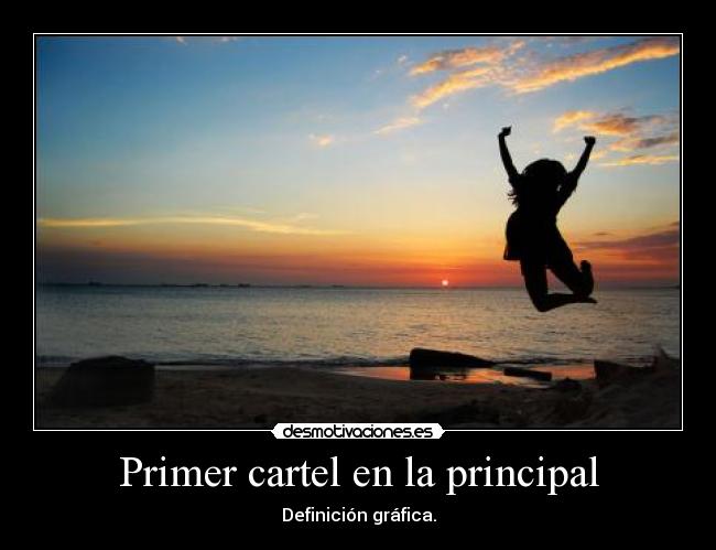 Primer cartel en la principal -