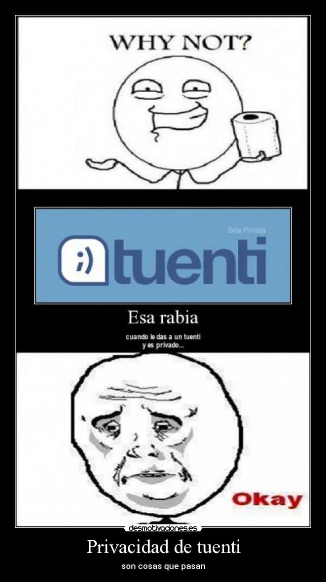 Privacidad de tuenti - son cosas que pasan