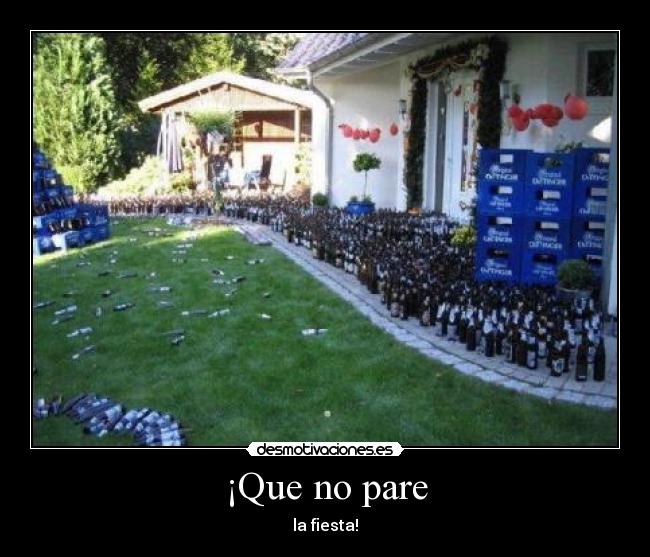 ¡Que no pare -