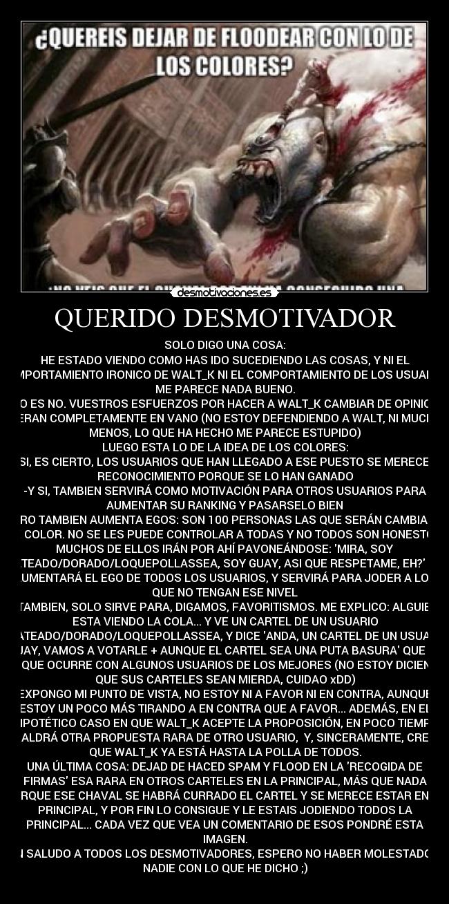 QUERIDO DESMOTIVADOR - 