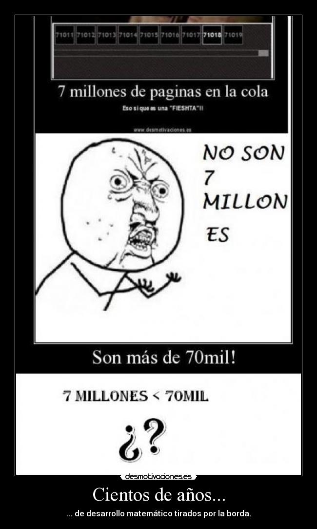 Cientos de años... -