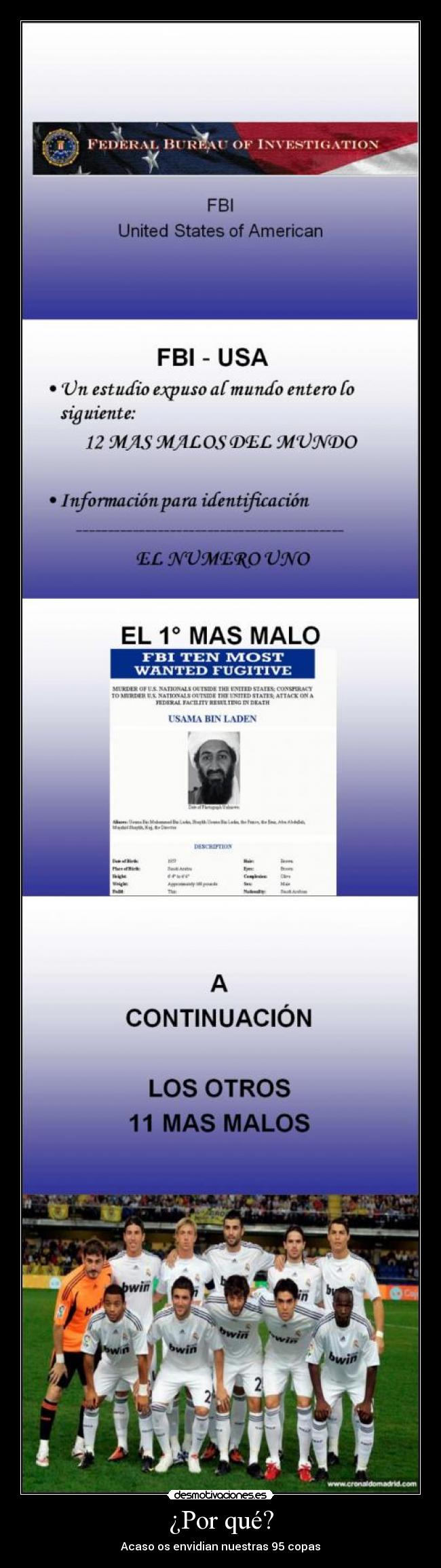 ¿Por qué? - Acaso os envidian nuestras 95 copas