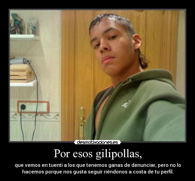 carteles cani gilipollas tuenti risa perfil desmotivaciones