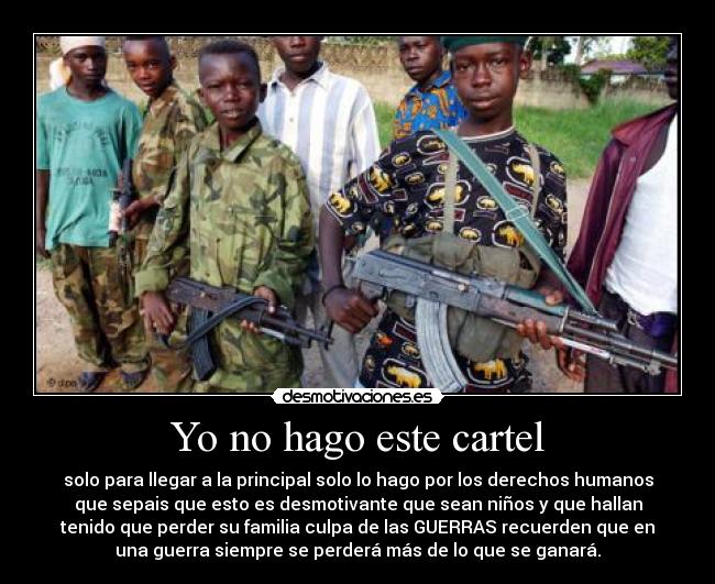 Yo no hago este cartel - 