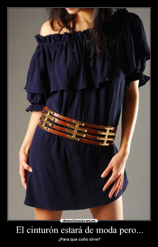 El cinturón estará de moda pero... -