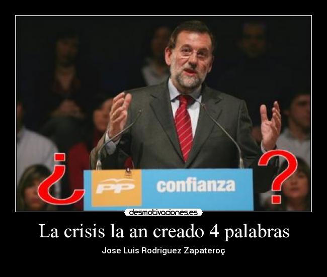 La crisis la an creado 4 palabras - 