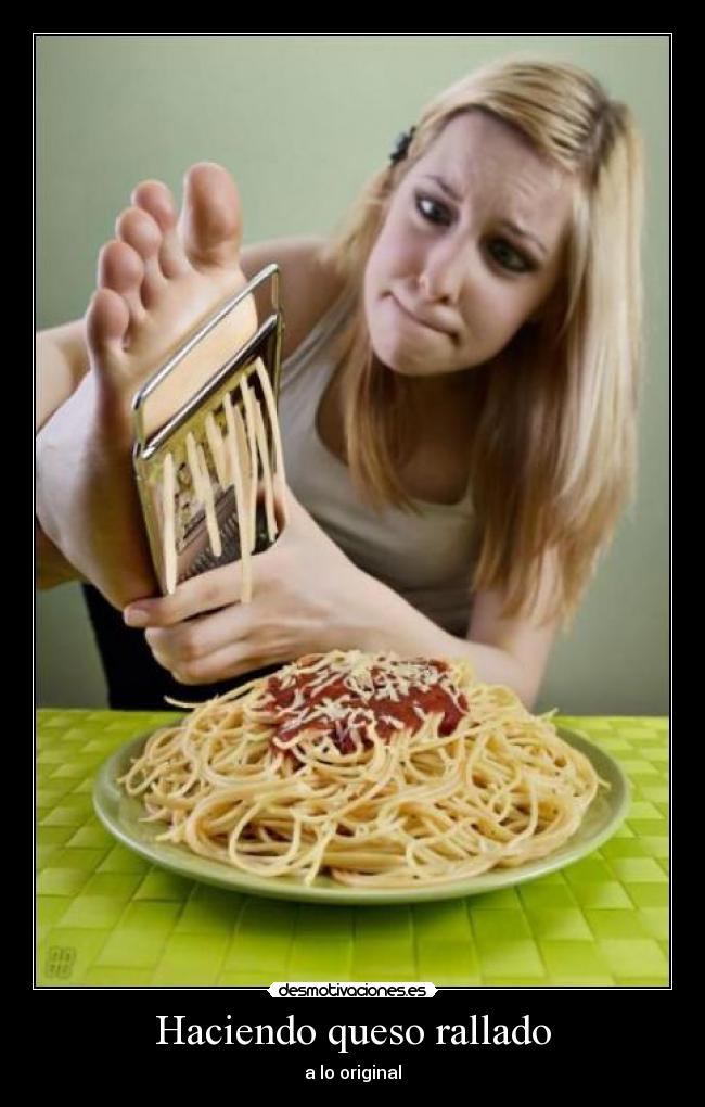 Haciendo queso rallado - 