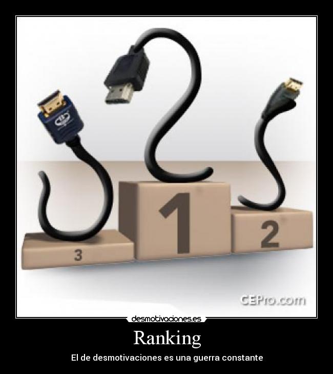 Ranking - El de desmotivaciones es una guerra constante