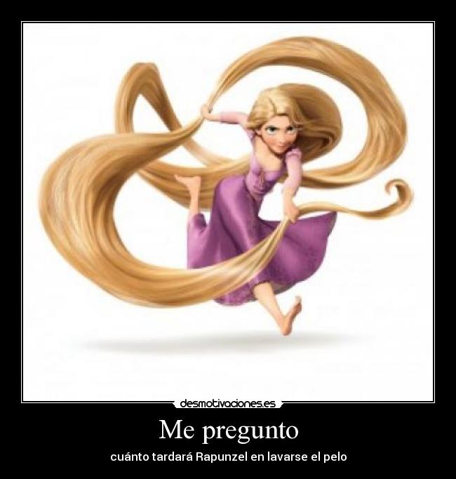 carteles rapunzel pelo desmotivaciones