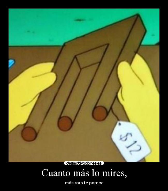 Cuanto más lo mires, - más raro te parece