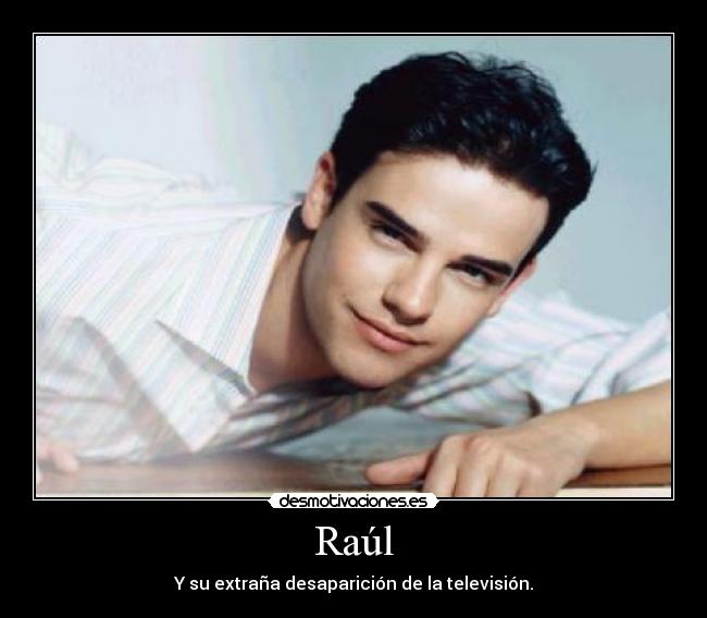 Raúl - Y su extraña desaparición de la televisión.