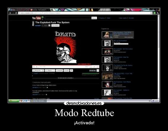 Modo Redtube - ¡Activado!