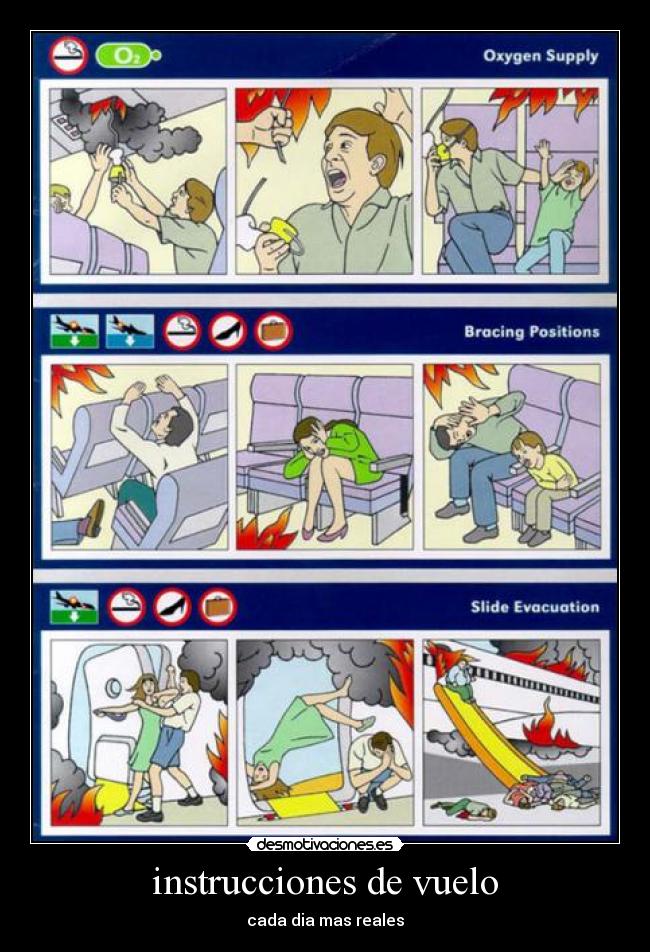 instrucciones de vuelo -