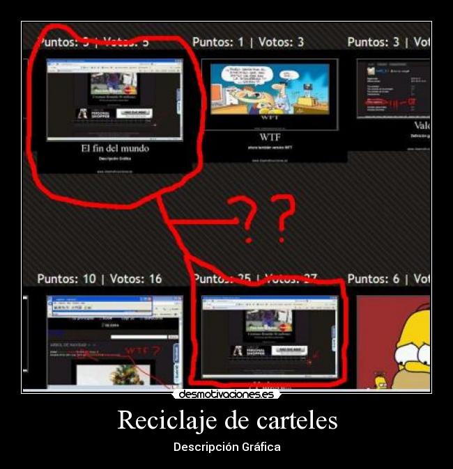 Reciclaje de carteles -