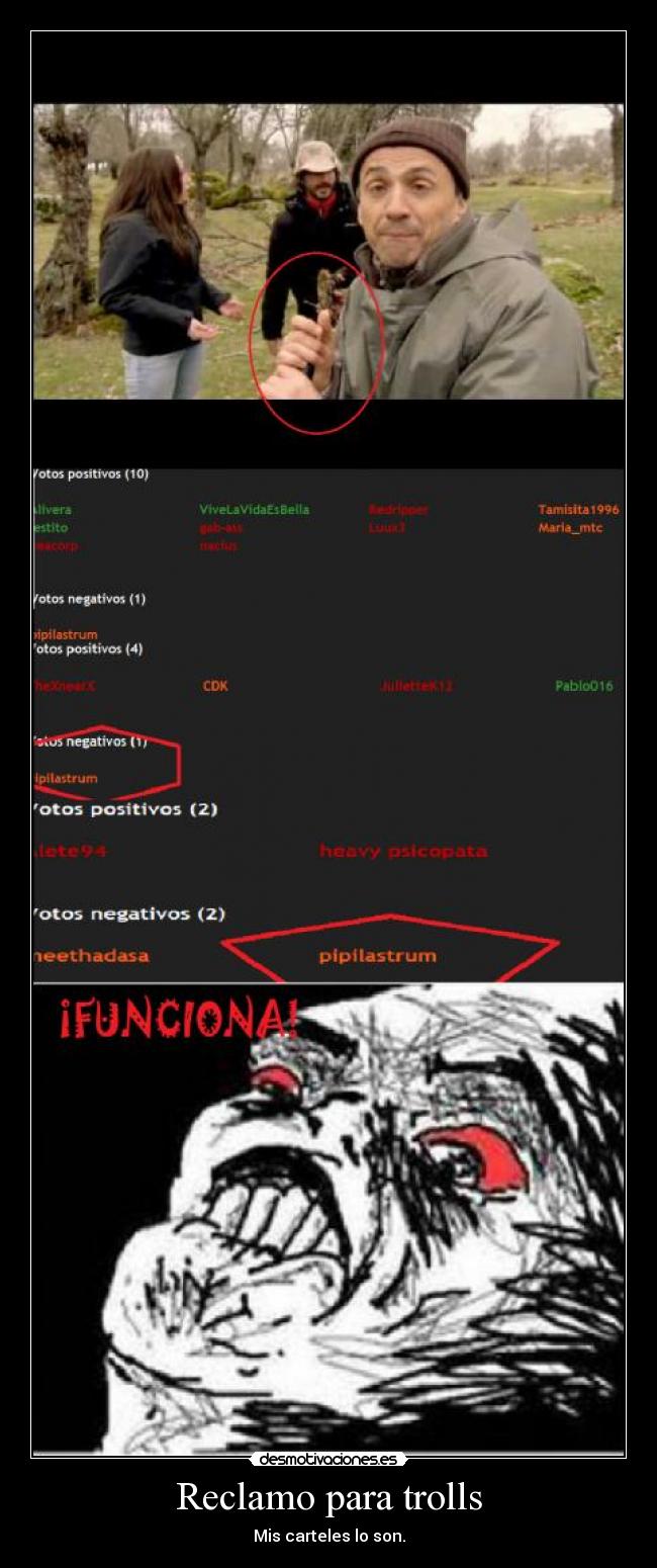 Reclamo para trolls -